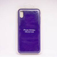 Silicon Case чехол накладка для IPhone XS MAX 6.5 цвет:№30 (Ультрафиолетовый)