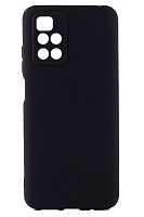 Чехол Cиликон матовый /тех.пак/ для Xiaomi Redmi 10 (2021) чёрный
