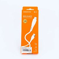 Купить Кабель USB - Type-C Borofone BX37 Type -C USB Brushed Сharging 3A 1 м. белый White (Premium product) с доставкой