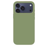 Чехол силиконовый Silicone Case MagSafe для iPhone с анимацией 17 Pro Max/ 18 Pro Max Light Moss