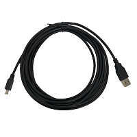 Кабель соединительный USB 2.0 A-->mini-B 5P (3,0м) чёрный, Telecom