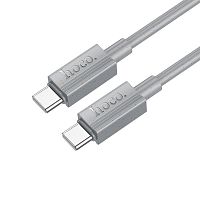 Кабель Type-C - Lightning Hoco X107 Fast charging cable (2.4A , PD27W) 1м. (gray)