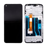 Дисплей для Realme 9 5G (RMX3474) модуль с рамкой Черный - OR