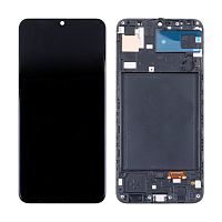 Дисплей для Samsung Galaxy A50 (A505F) модуль с рамкой Черный - (In-Cell)