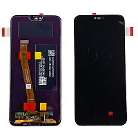 Дисплей для Huawei Honor 10 (COL-L29) в сборе с тачскрином Черный - OR (Отпечаток работает)