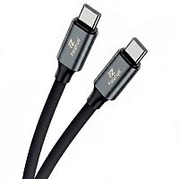 Кабель Type-C - Type-C FaizFull FR90 (2м, 60W) мягкий силикон (black)