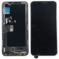 Дисплей для iPhone X (A1865/A1901) в сборе с тачскрином Черный - OR (Снятый, заменено ТОЛЬКО стекло)