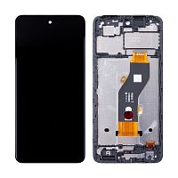 Дисплей для Tecno Spark 20C (BG7n) модуль с рамкой Черный - OR