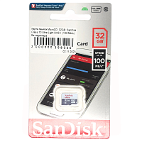 Купить Карта памяти MicroSD  32GB  SanDisk Class 10 Ultra Light UHS-I  (100 Mb/s) без адаптера с доставкой