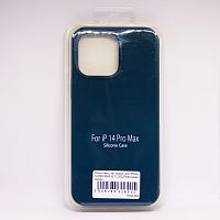 Чехол Silicon case_ низ закрыт_для iPhone 14 PRO MAX (6.7") 2022 №35 синий космос