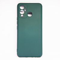 Чехол NANO силикон для INFINIX HOT 12 PLAY (NFC) темно-зеленый