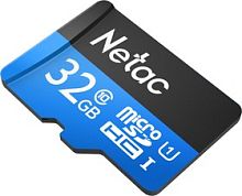 Карта памяти MicroSD  32GB  Netac  P500  Standard  Class 10  UHS-I (90 Mb/s) без адаптера