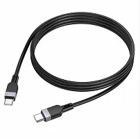 Кабель Type-C - Type-C Hoco X109 Silicone charging cable (3A, 60W) 3 м. black