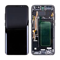 Дисплей для Samsung Galaxy S8+ (G955F) модуль с рамкой Черный - (OLED)