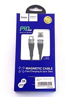 Купить Кабель Type-C - Lightning Hoco U99 Черный с доставкой