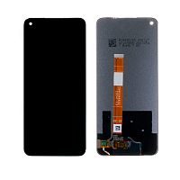 Дисплей для Realme 7 (RMX2155) в сборе с тачскрином Черный - Оптима