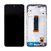 Дисплей для Xiaomi Redmi 12 4G (23053RN02Y) модуль с рамкой Черный - OR