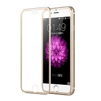 Защитное стекло "Полное покрытие" 3D для iPhone 6/6s золото