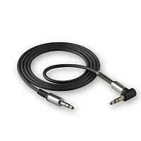 Кабель AUX FaizFull FX23, 3,5мм AUX audio угловой,1м (grey)