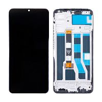 Дисплей для Realme Note 50 (RMX3834) модуль с рамкой Черный - OR