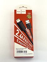Кабель USB - 8 pin Hoco X88 Gratified charging cable 2.4A Lightning 1м. (black)