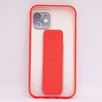 FRIENDLY CASE чехол-подставка для iPhone 12 mini (5.4") 2020 прозрачный-красный