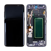 Дисплей для Samsung Galaxy S8 (G950F) модуль с рамкой Черный - (OLED)