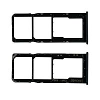 Держатель SIM для Samsung Galaxy A30s (A307F) Черный