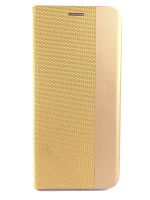 Чехол-книга MESH LEATHER MIX для Samsung A23_A235F (2022) золото