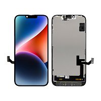 Купить Дисплей для iPhone 14 (A2883) в сборе с тачскрином Черный - KELAI (Soft OLED) (площадка под IC) с доставкой