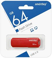Флеш-накопитель USB  64GB  Smart Buy  Scout  красный