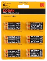 Купить Элемент питания KODAK XTRALIFE LR03 12BL (6x2BL) [KAAA-2x6 perf]  с доставкой