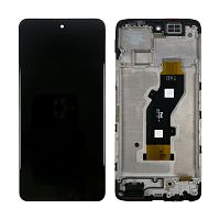 Дисплей для Tecno Spark 30 4G (KL6) модуль с рамкой Черный - OR