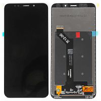 Дисплей для Xiaomi Redmi 5 Plus в сборе с тачскрином Черный - Оптима