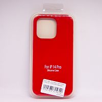 Чехол Silicon case_ низ закрыт_для iPhone 14 PRO (6.1") 2022 №14 красный