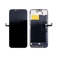 Дисплей для iPhone 13 Pro Max (A2645) в сборе с тачскрином Черный - (Soft OLED) (площадка под IC)