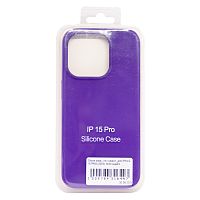 Чехол Silicon case_ низ закрыт_для iPhone 15 PRO (2023) №30 индиго