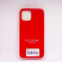 Чехол Silicon case_ низ закрыт_для iPhone 12 PRO MAX (6.7") 2020 №14 красный
