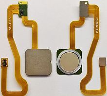 Шлейф для Xiaomi Redmi Note 5A Prime на сканер отпечатка пальцев Золото