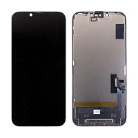 Дисплей для iPhone 14 (A2883) в сборе с тачскрином Черный - JCID (Soft OLED, Full HD) (с верификацией = с привязкой без ошибки)