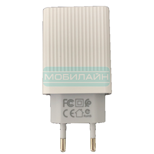 Купить Сетевое зарядное устройство USB Borofone BA47A 18W QC3.0 port charger set с кабелем (Type-C) (white) оптом и в розницу фото 3