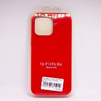 Чехол Silicon case_ низ закрыт_для iPhone 14 PRO MAX (6.7") 2022 №14 красный