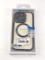 Чехол Силикон ELECTROPLATE Magsafe для iPhone 14 PRO 6.1" (2022) черный