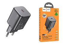 Сетевое зарядное устройство Type-C Hoco N40 PD20W single port charger (EU) black