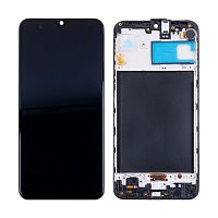Дисплей для Samsung Galaxy M31 (M315F) модуль с рамкой Черный - (OLED)