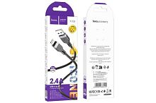 Кабель USB - 8 pin Hoco X109 Silicone charging cable 2.4A Lightning 3м. (black)