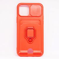 Чехол Cиликон MULTI FUNCTION 4 в1 для iPhone 12/12 PRO (6.1") 2020 красный
