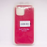 Чехол Silicon case_ низ закрыт_для iPhone 13 PRO MAX (2021) №36 вишневый