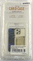 Чехол POKET силикон прозрачный_карман для пластик карт для Samsung A04/A04E (2022)