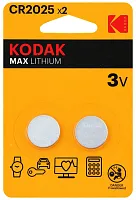 Купить Элемент питания KODAK CR2025-2BL  с доставкой